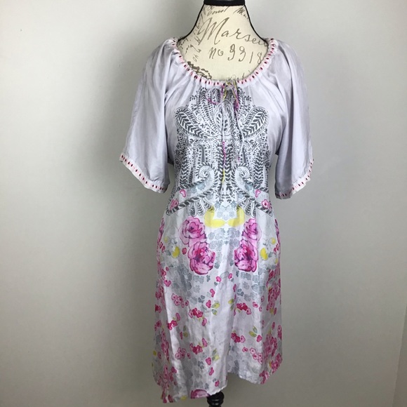 Johnny Was Dresses & Skirts - Johnny Was silk watercolor printed dress in XL.